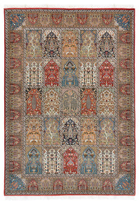 Tappeto orientale - Ghom - Indo - 242 x 172 cm - beige scuro