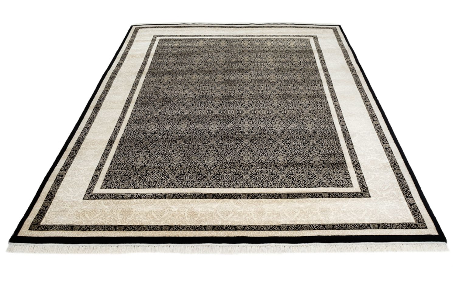 Tappeto orientale - 246 x 204 cm - antracite