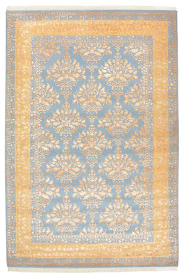 Tappeto orientale - 307 x 206 cm - blu chiaro