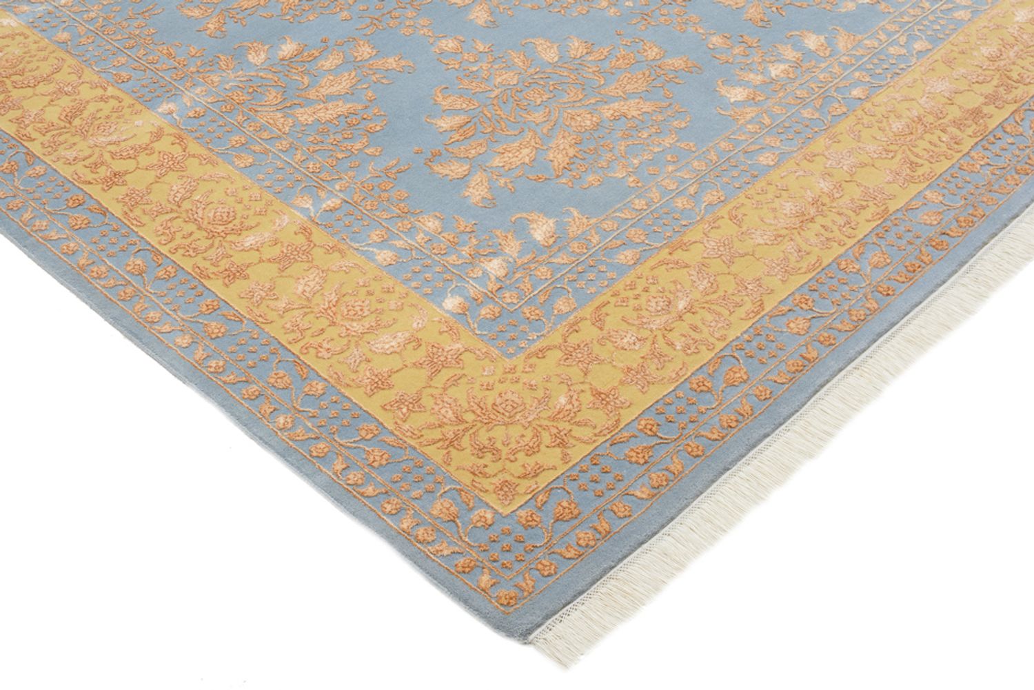 Tappeto orientale - 307 x 206 cm - blu chiaro