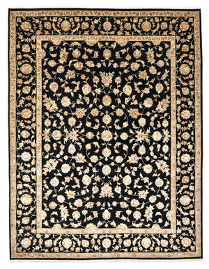Tappeto orientale - Tabriz - 304 x 236 cm - blu scuro