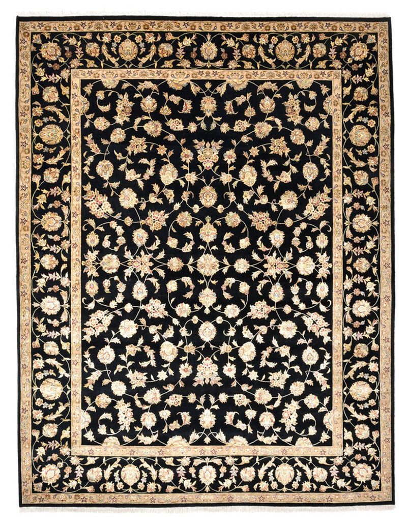 Tappeto orientale - Tabriz - 304 x 236 cm - blu scuro