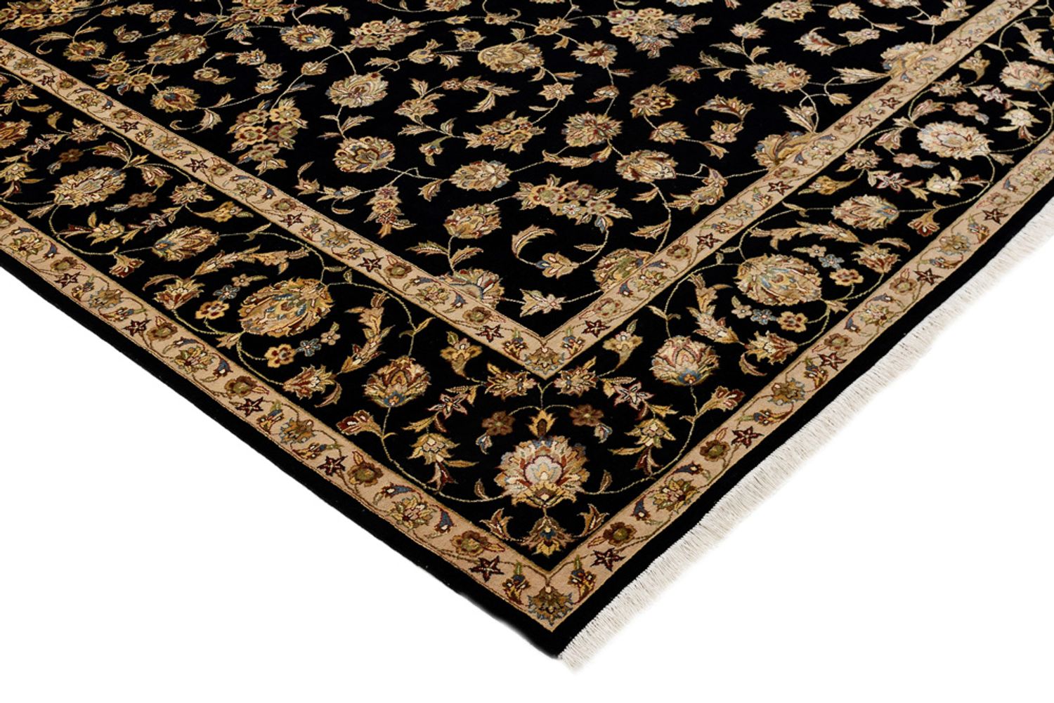 Tappeto orientale - Tabriz - 304 x 236 cm - blu scuro