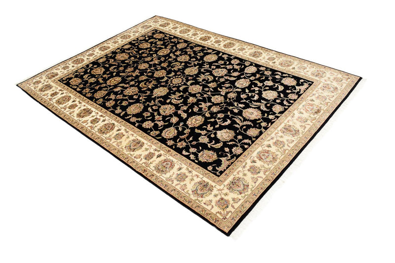Tappeto orientale - Tabriz - 214 x 155 cm - blu scuro