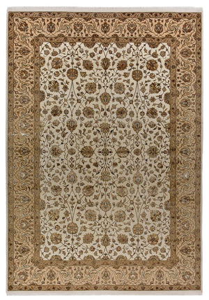 Tappeto orientale - Tabriz - 307 x 215 cm - crema