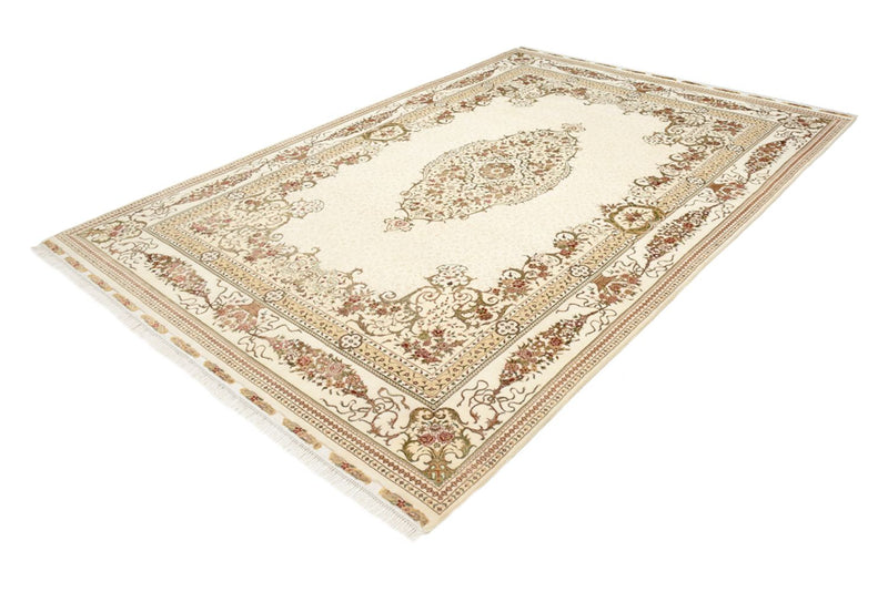 Tappeto orientale - Tabriz - 304 x 209 cm - crema