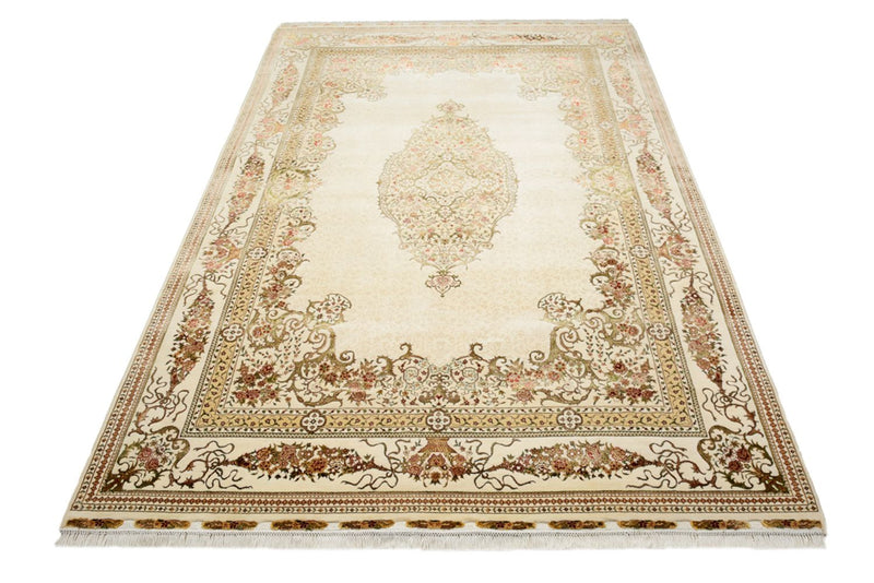 Tappeto orientale - Tabriz - 304 x 209 cm - crema