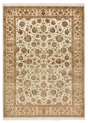 Tappeto orientale - Tabriz - 210 x 153 cm - crema