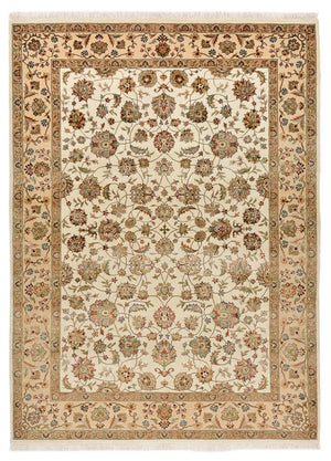 Tappeto orientale - Tabriz - 210 x 153 cm - crema