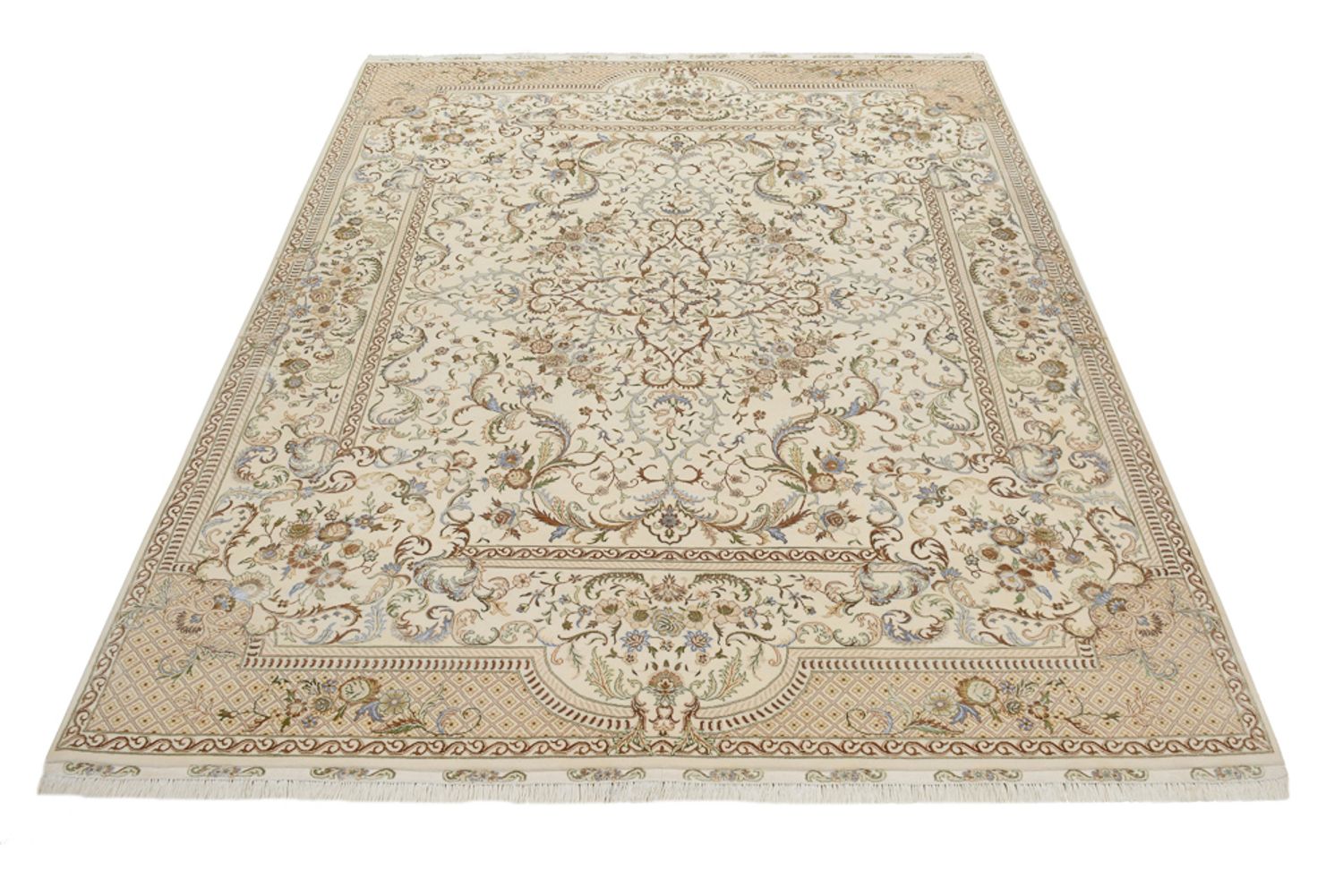 Tappeto orientale - Tabriz - 309 x 247 cm - crema