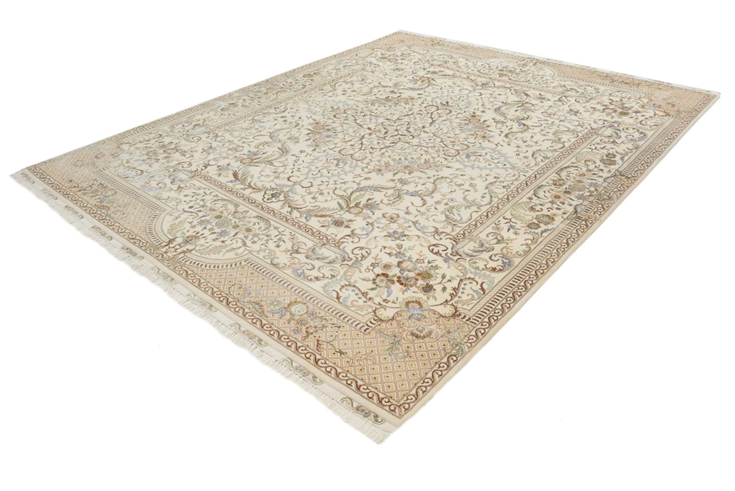 Tappeto orientale - Tabriz - 309 x 247 cm - crema