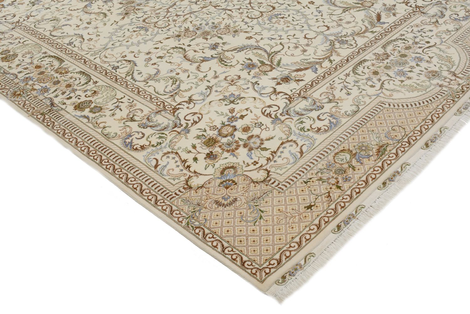 Tappeto orientale - Tabriz - 309 x 247 cm - crema