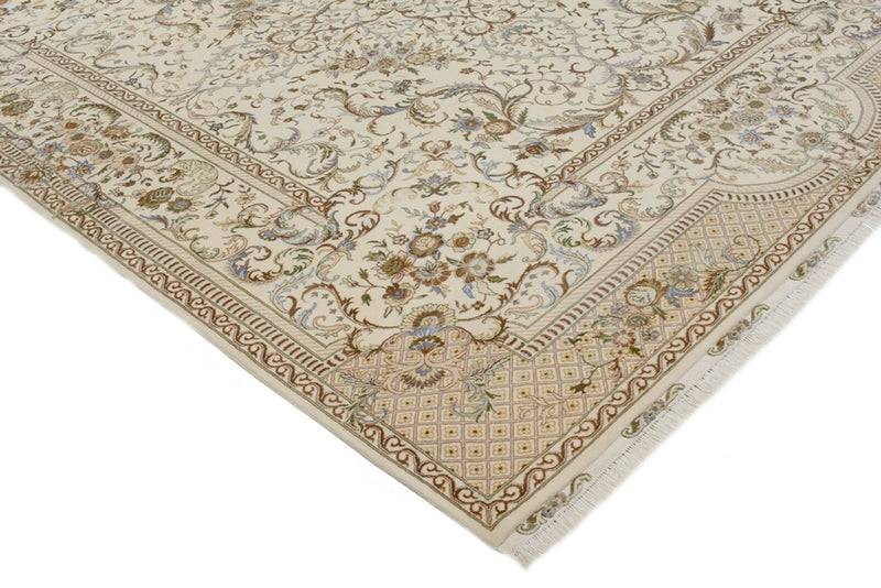 Tappeto orientale - Tabriz - 309 x 247 cm - crema