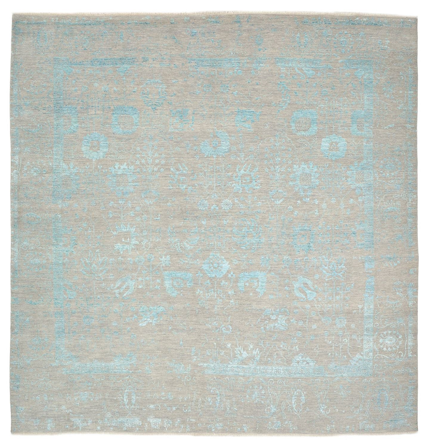 Tappeto di design quadrato  - 301 x 301 cm - blu chiaro