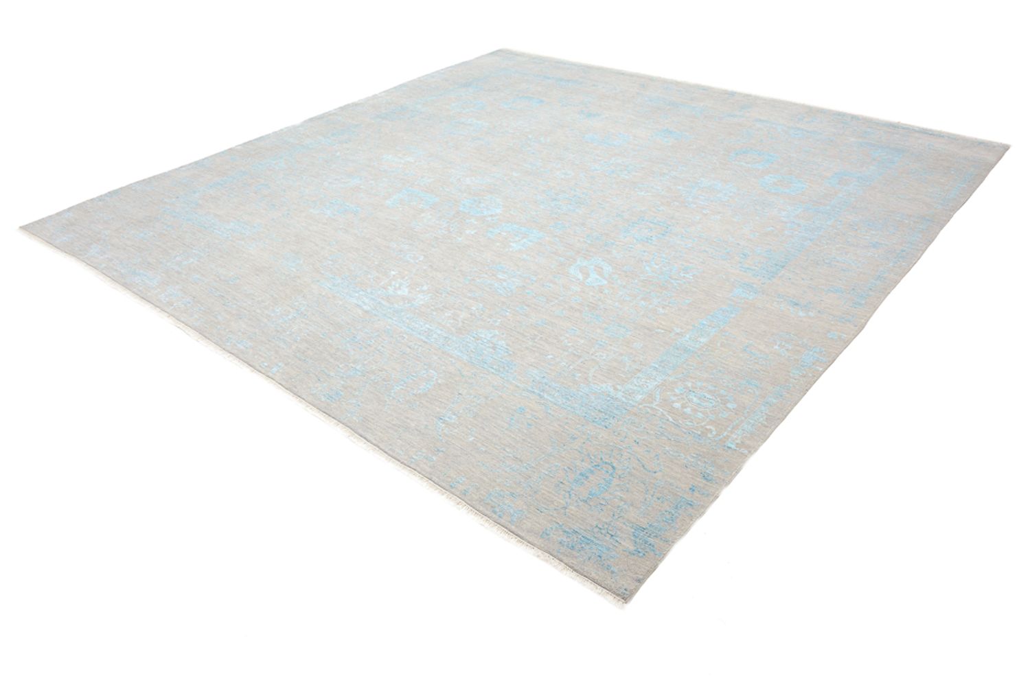 Tappeto di design quadrato  - 301 x 301 cm - blu chiaro