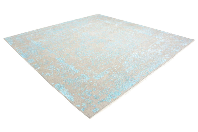 Tappeto di design quadrato  - 308 x 303 cm - blu chiaro