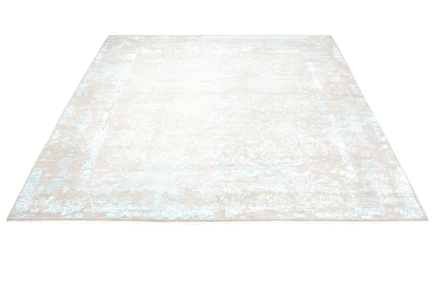 Tappeto di design quadrato  - 308 x 303 cm - blu chiaro