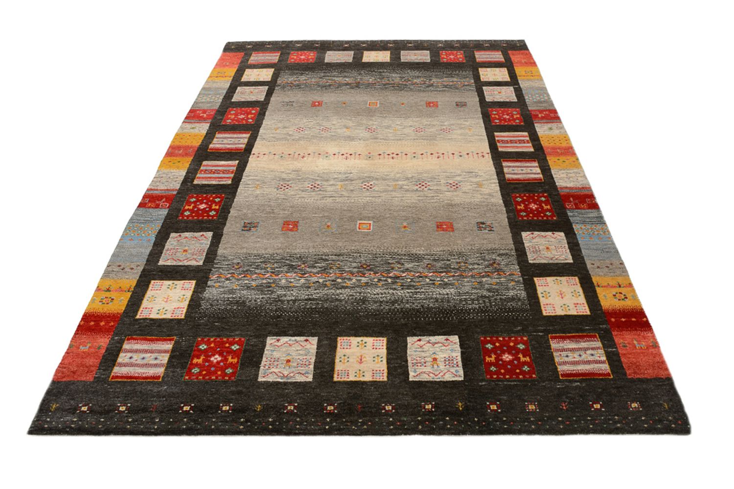 Tappeto Gabbeh - Loribaft Indus - 251 x 173 cm - multicolore