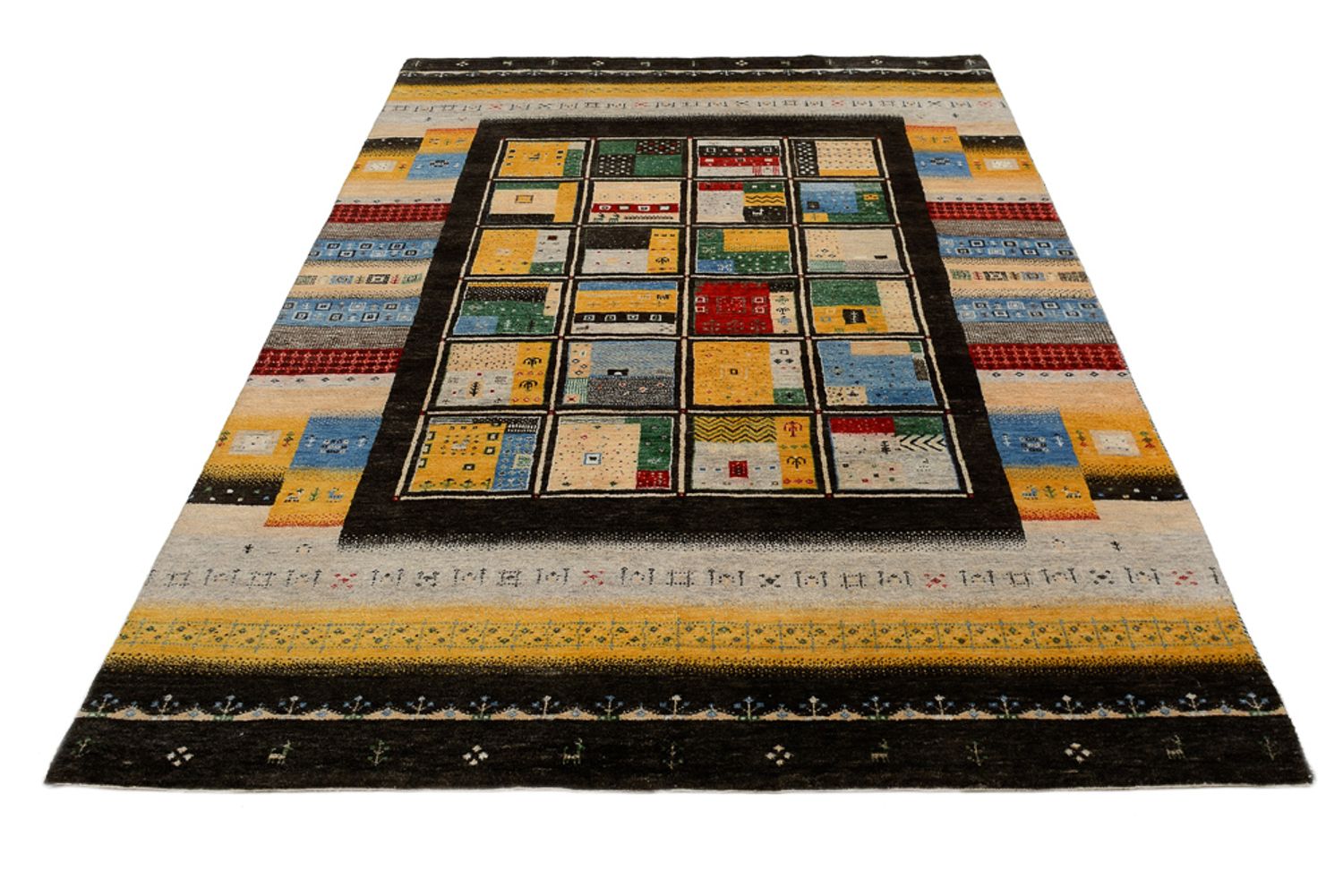 Tappeto Gabbeh - Loribaft Indus - 239 x 173 cm - multicolore