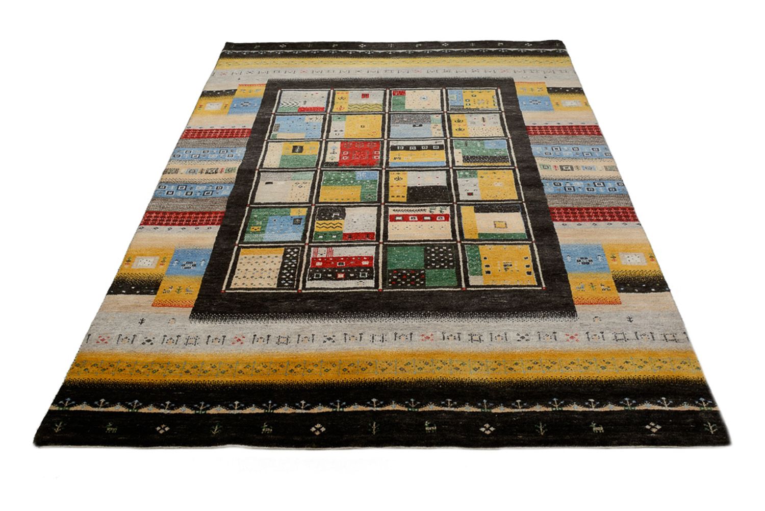 Tappeto Gabbeh - Loribaft Indus - 239 x 173 cm - multicolore