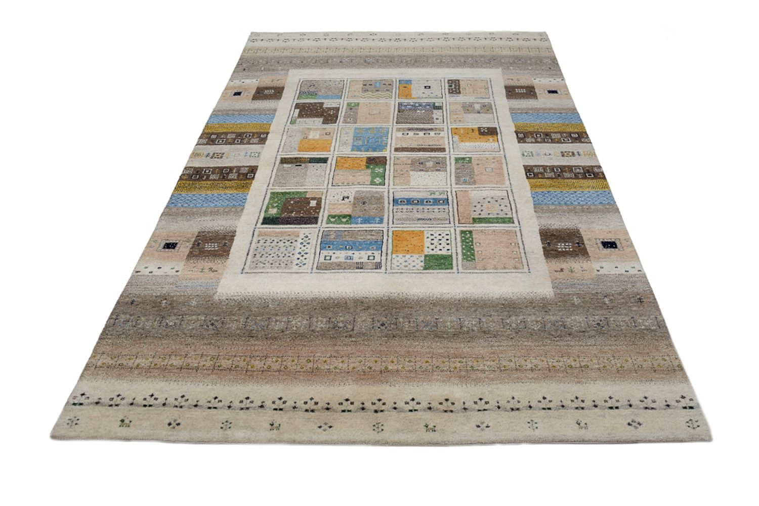 Tappeto Gabbeh - Loribaft Indus - 248 x 166 cm - multicolore
