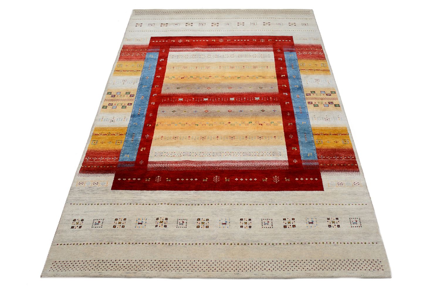 Tappeto Gabbeh - Loribaft Indus - 298 x 207 cm - multicolore