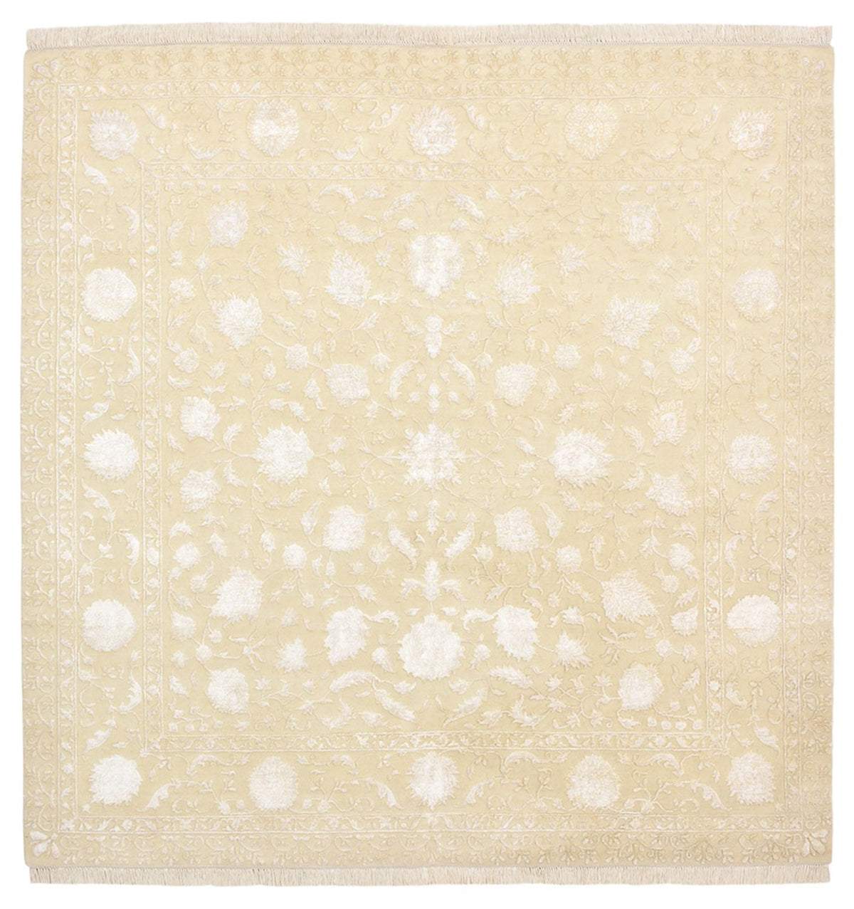 Tappeto orientale quadrato  - 206 x 205 cm - beige chiaro