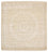 Tappeto orientale quadrato  - 246 x 245 cm - beige scuro