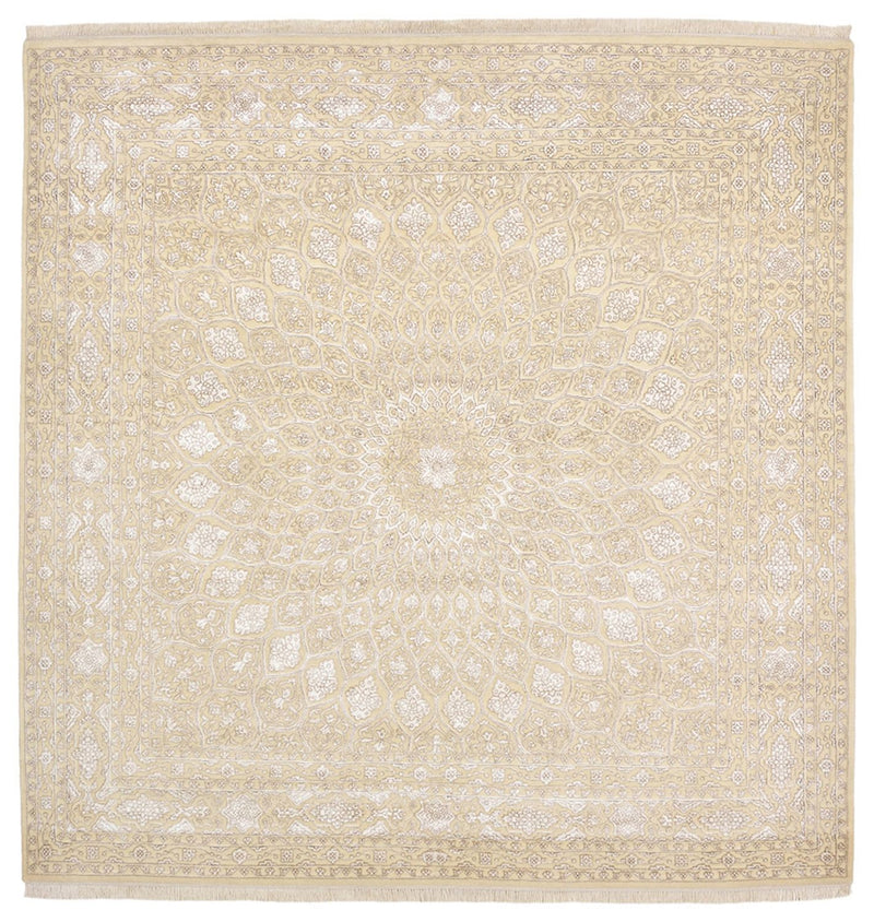 Tappeto orientale quadrato  - 246 x 245 cm - beige scuro