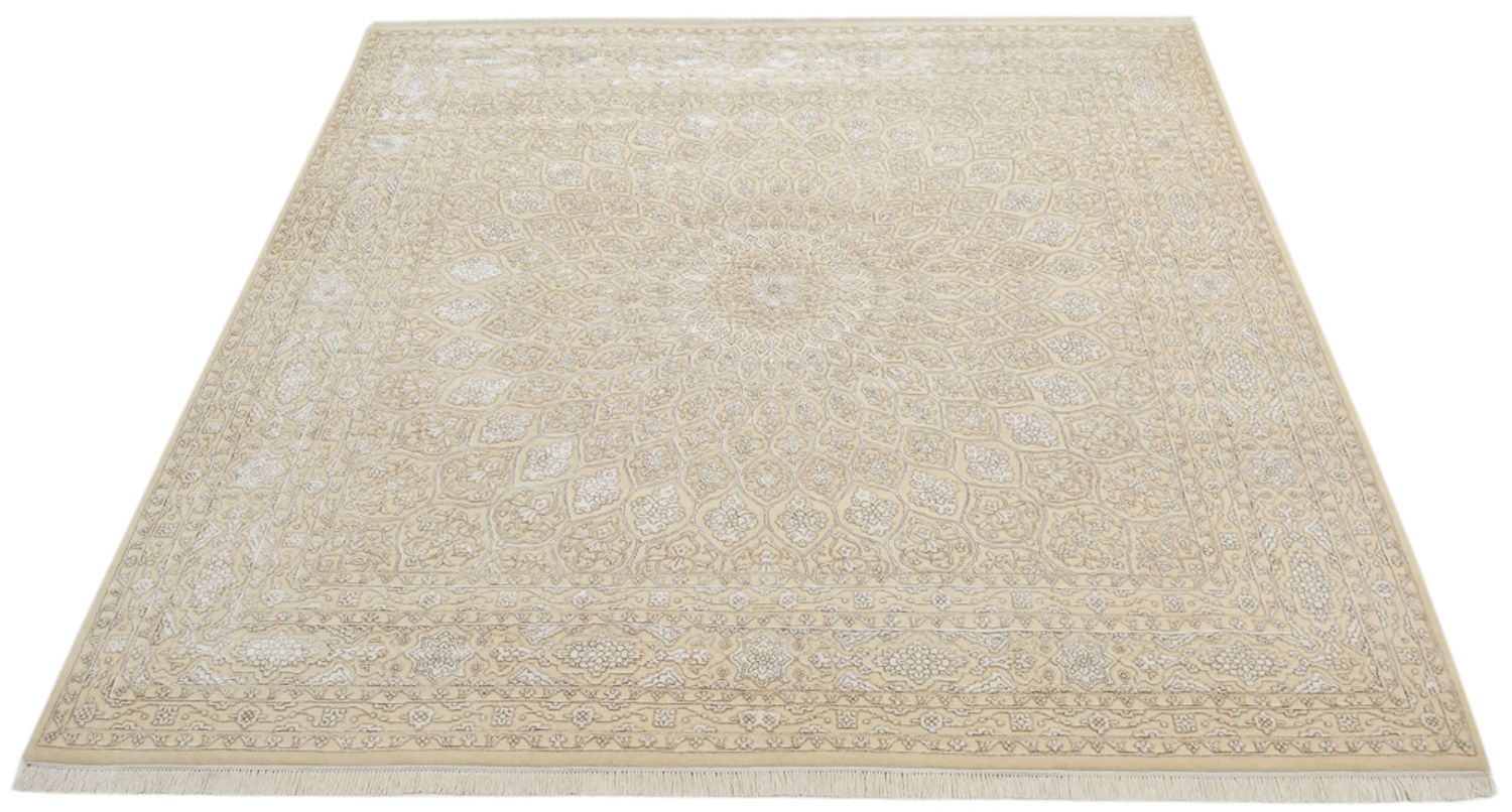 Tappeto orientale quadrato  - 246 x 245 cm - beige scuro