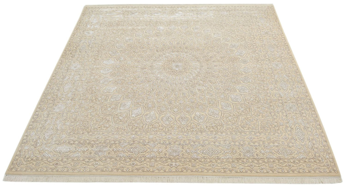 Tappeto orientale quadrato  - 246 x 245 cm - beige scuro