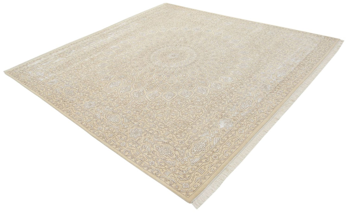 Tappeto orientale quadrato  - 246 x 245 cm - beige scuro