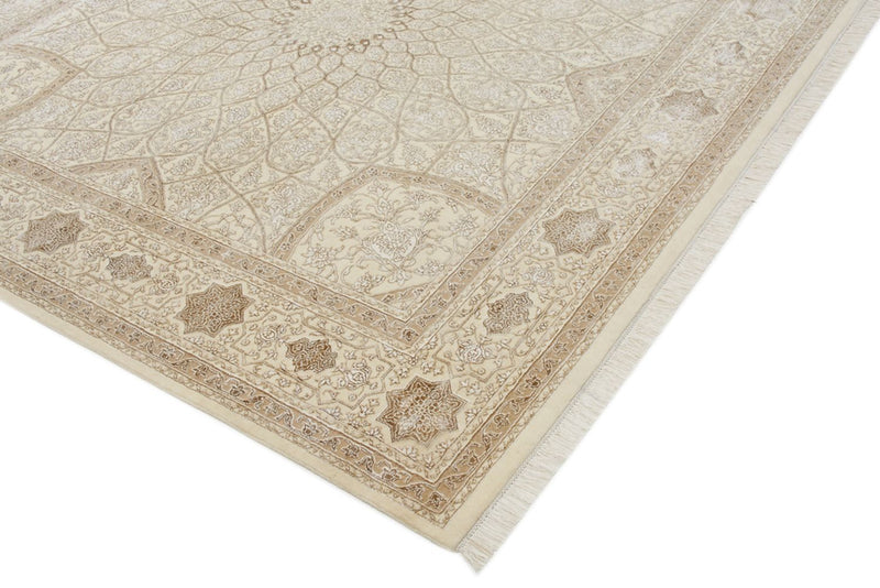 Tappeto orientale quadrato  - 251 x 249 cm - beige scuro