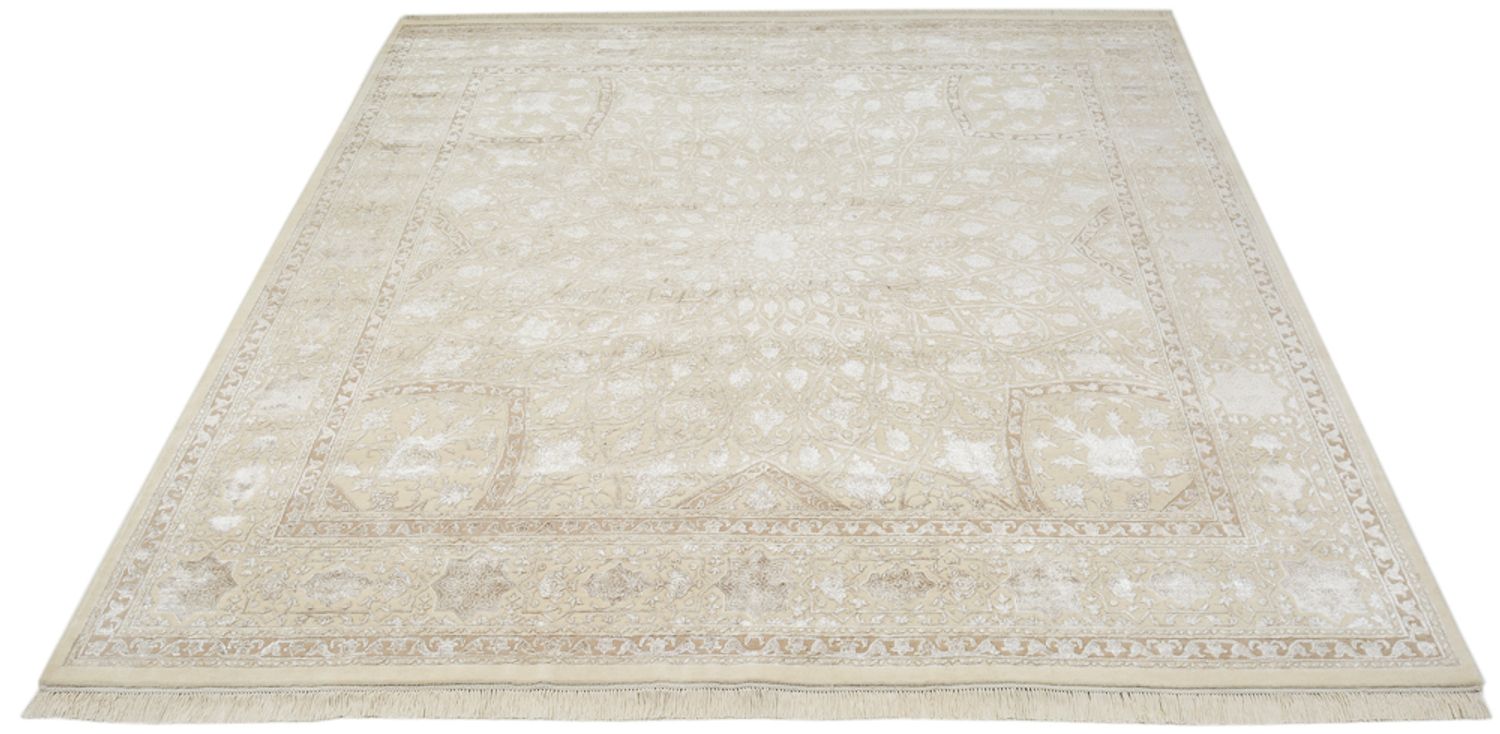 Tappeto orientale quadrato  - 251 x 249 cm - beige scuro