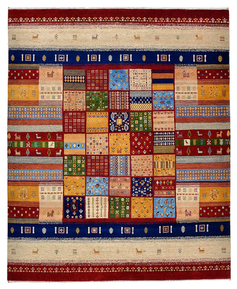 Tappeto Gabbeh - Loribaft Indus - 251 x 207 cm - multicolore