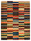 Tappeto di design - 201 x 153 cm - multicolore