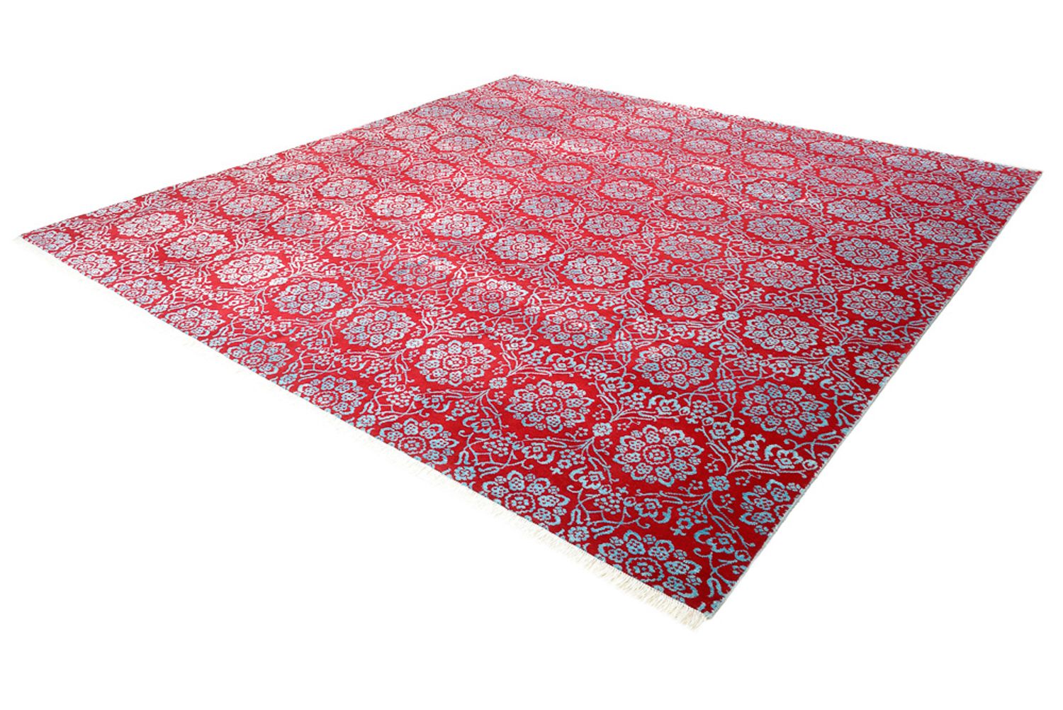 Tappeto di design quadrato  - 321 x 319 cm - rosso chiaro