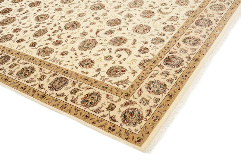Tappeto orientale - Tabriz - 241 x 167 cm - beige chiaro