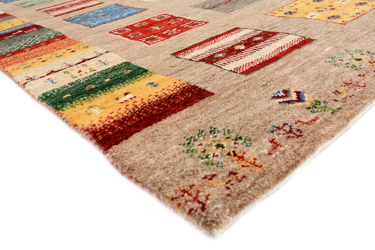 Tappeto Gabbeh - Loribaft Indus quadrato  - 203 x 201 cm - multicolore