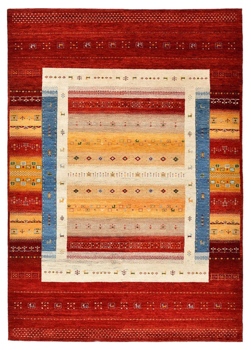 Tappeto Gabbeh - Loribaft Indus - 244 x 173 cm - multicolore