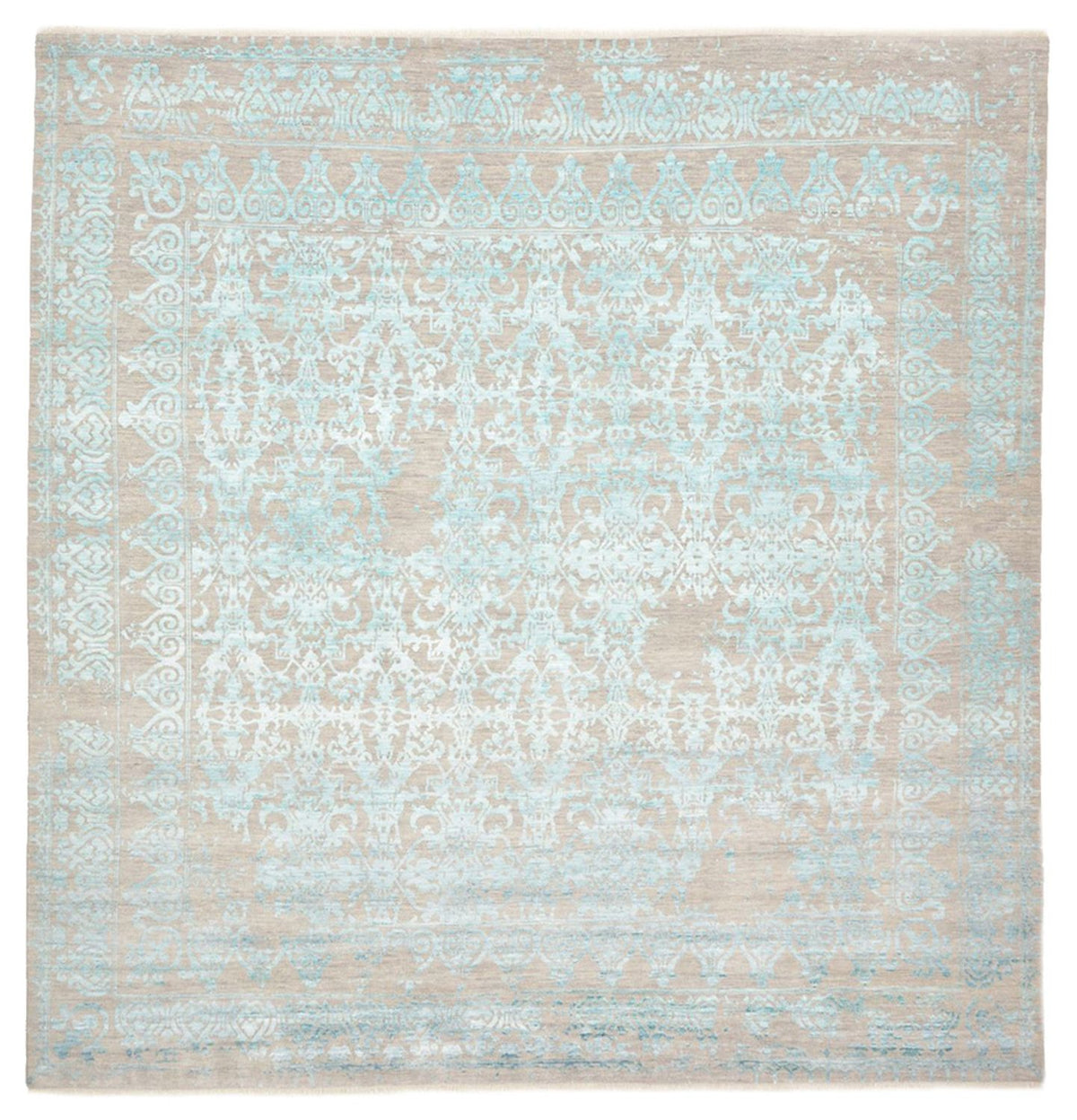 Tappeto di design quadrato  - 309 x 301 cm - blu chiaro