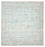 Tappeto di design quadrato  - 309 x 301 cm - blu chiaro