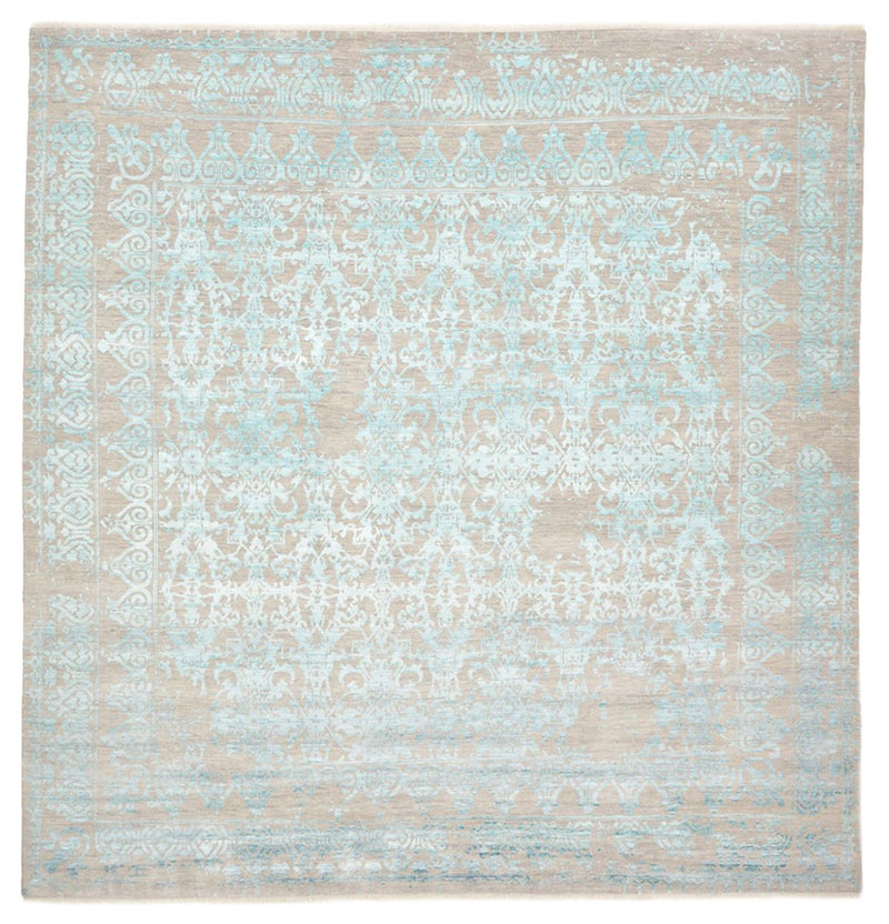 Tappeto di design quadrato  - 309 x 301 cm - blu chiaro
