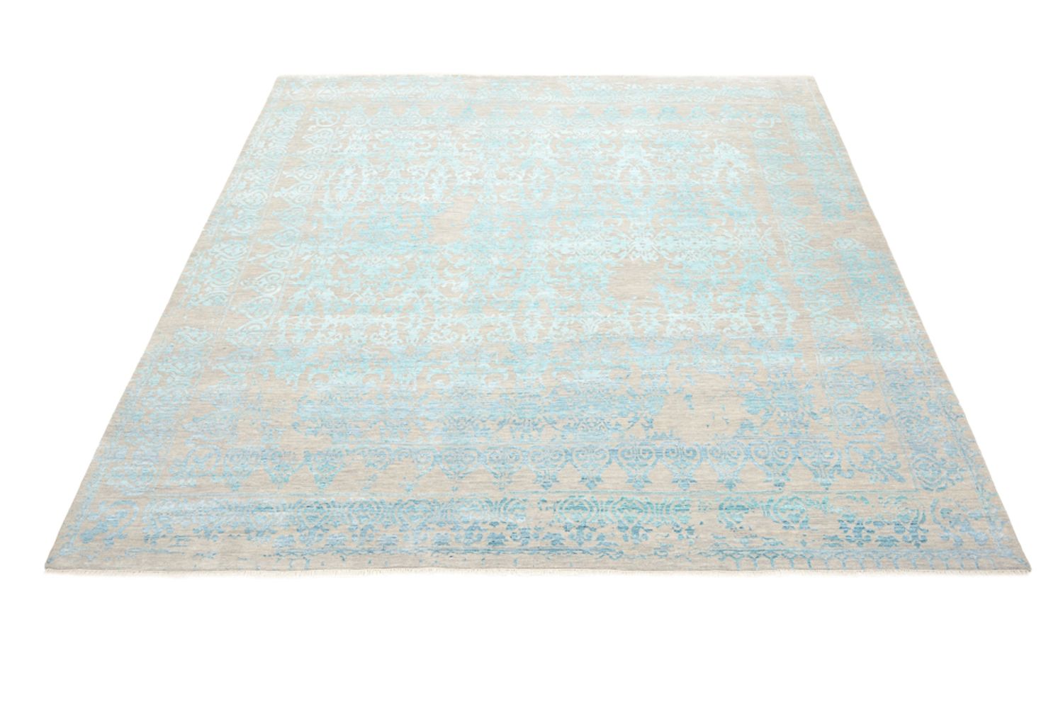 Tappeto di design quadrato  - 309 x 301 cm - blu chiaro