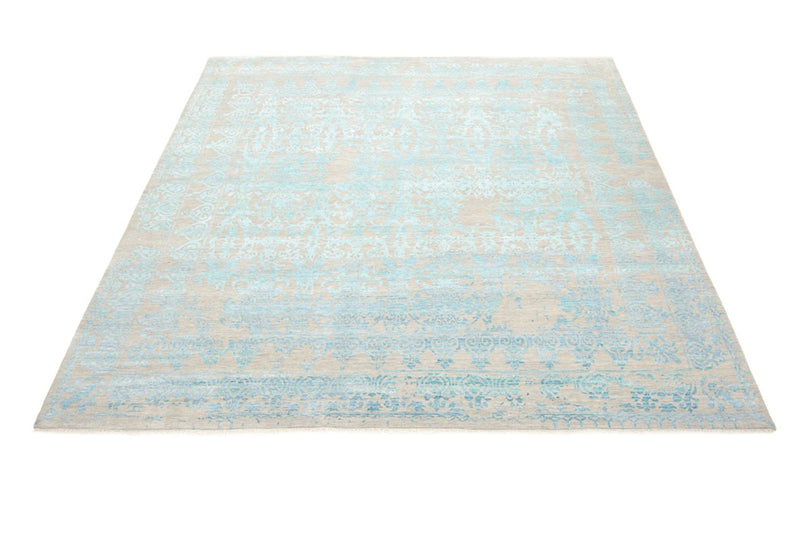 Tappeto di design quadrato  - 309 x 301 cm - blu chiaro