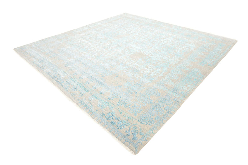 Tappeto di design quadrato  - 309 x 301 cm - blu chiaro