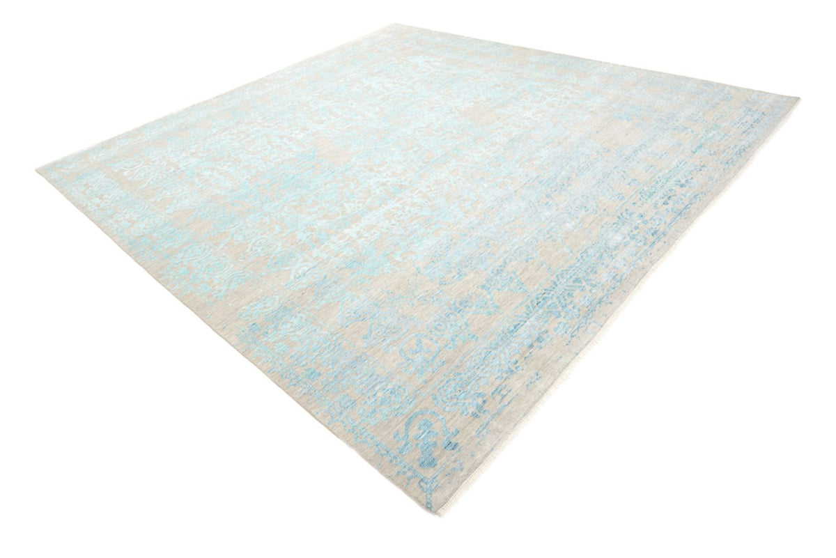 Tappeto di design quadrato  - 309 x 301 cm - blu chiaro