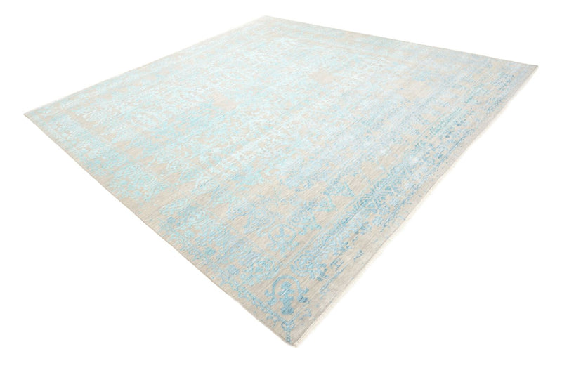 Tappeto di design quadrato  - 309 x 301 cm - blu chiaro