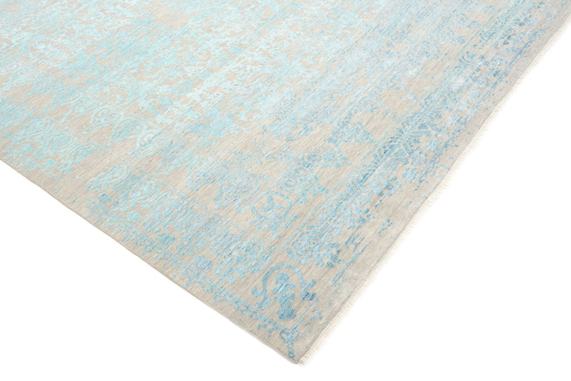 Tappeto di design quadrato  - 309 x 301 cm - blu chiaro
