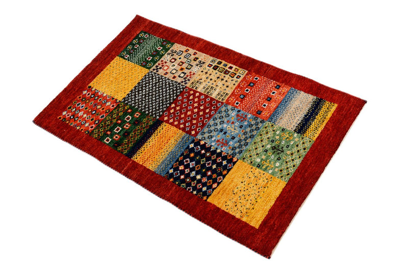 Tappeto Gabbeh - Loribaft Indus - 89 x 64 cm - multicolore